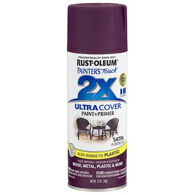 RUST-OLEUM Rust-oleum 257419 Painter's Touch 2X Satin Aubergine Spray Paint