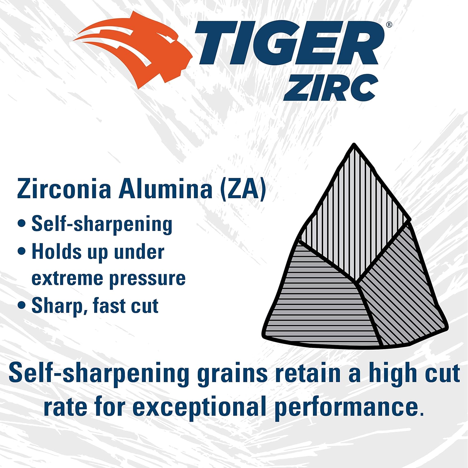 WEILER Weiler 62074 Wolverine Zirconia Alumina Resin Fiber Disc 7 Diameter 50 Grit 5/8-11 Hub Pack of 25