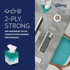 Kleenex 21270 Professional Facial Tissue Cube for Business 90 Tissues Box 36 Boxes Case