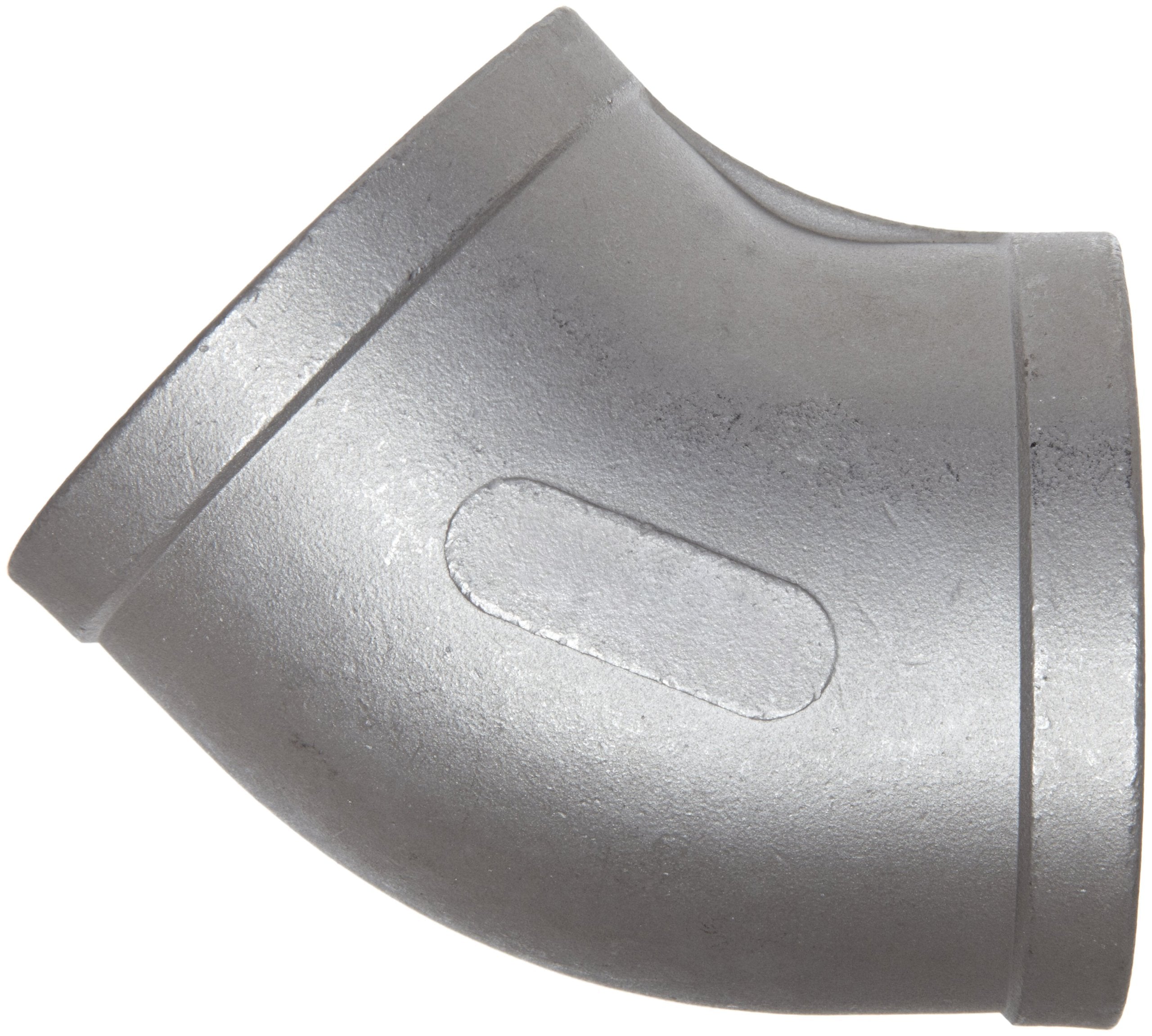 MERIT BRASS Merit Brass K602-24 Stainless Steel 316 Cast Pipe Fitting 45 Degree Elbow 1-1/2 Inch FNPT