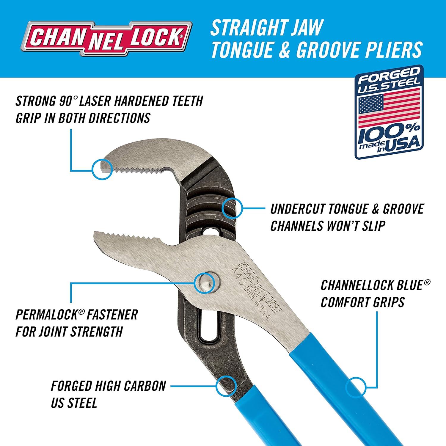 CHANNELLOCK Channellock PC-1 4Pc Tongue Groove Display 460440426424