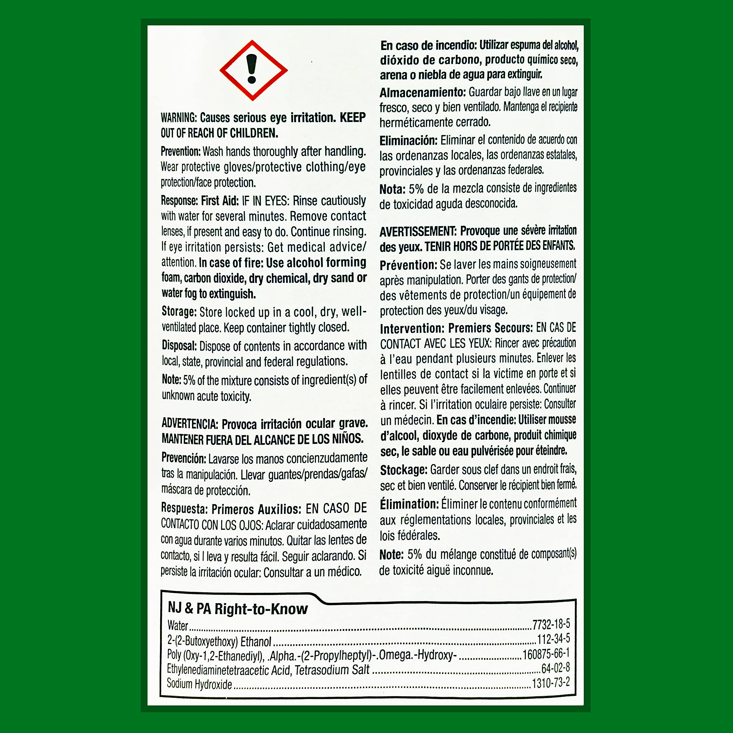 RUST-OLEUM Rust-Oleum MG102 Industrial Strength Cleaner & Degreaser, 1 Gallon (Pack of 1) Replacement MPN