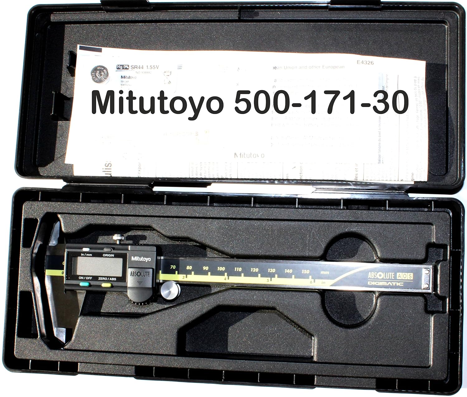 MITUTOYO Mitutoyo 500-171-30 Advanced Onsite Sensor Absolute Scale Digital Caliper 0-6 Range