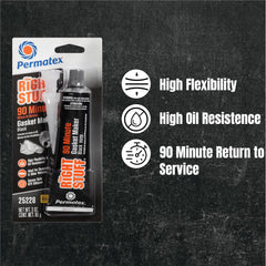 Permatex 25228 The Right Stuff 90 Minute Black Gasket Maker 3 oz