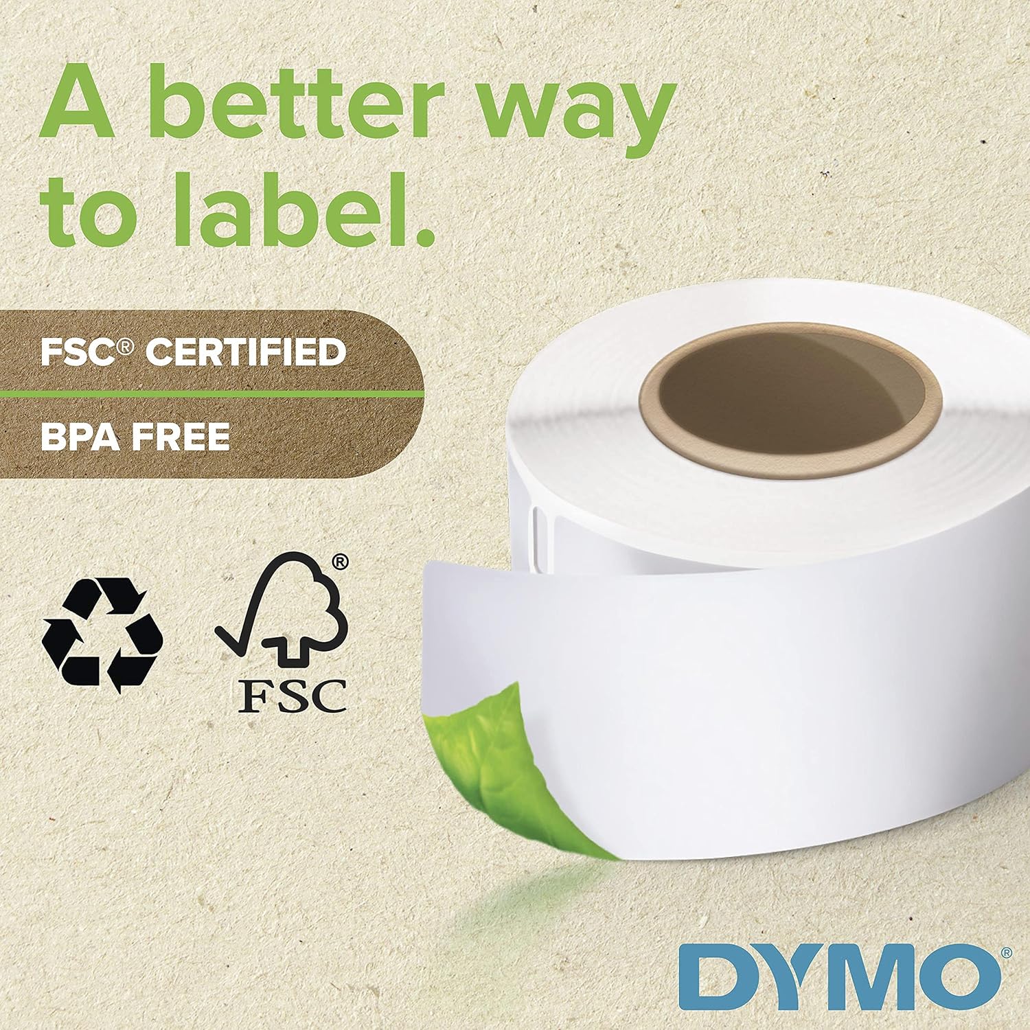 DYMO DYMO 30321 LW Large Mailing Address Labels for LabelWriter Label Printers, White, 1-4/10 x 3-1/2, 2 Rolls of 260