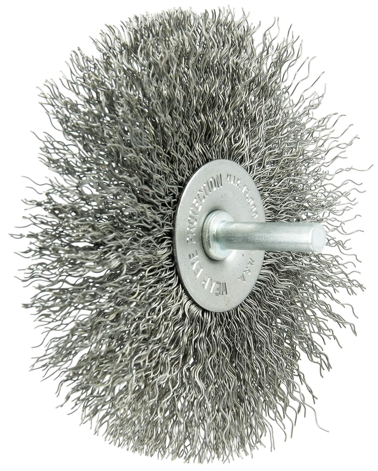 WEILER Weiler 17969 4 Stem-Mounted Crimped Wire Radial Wheel .014 Steel Fill 1/4 Stem 10 Pack