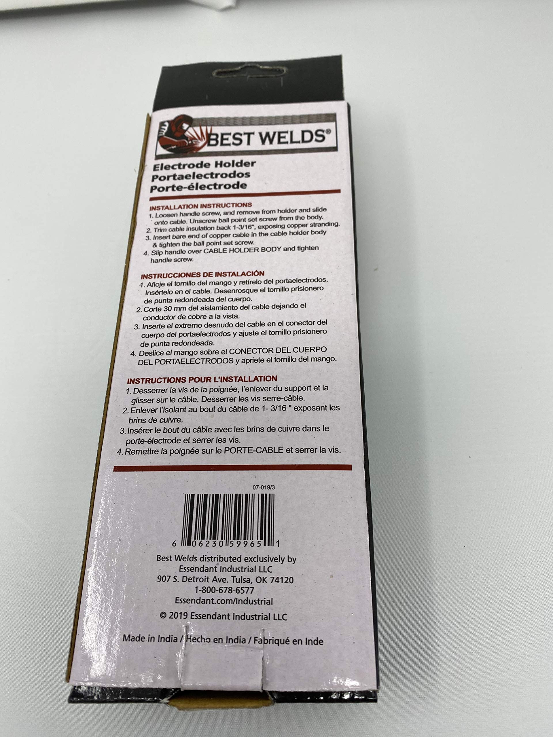BEST WELDS Best Welds 900-AF-25 Lever Designed Electrode Holder 250 A