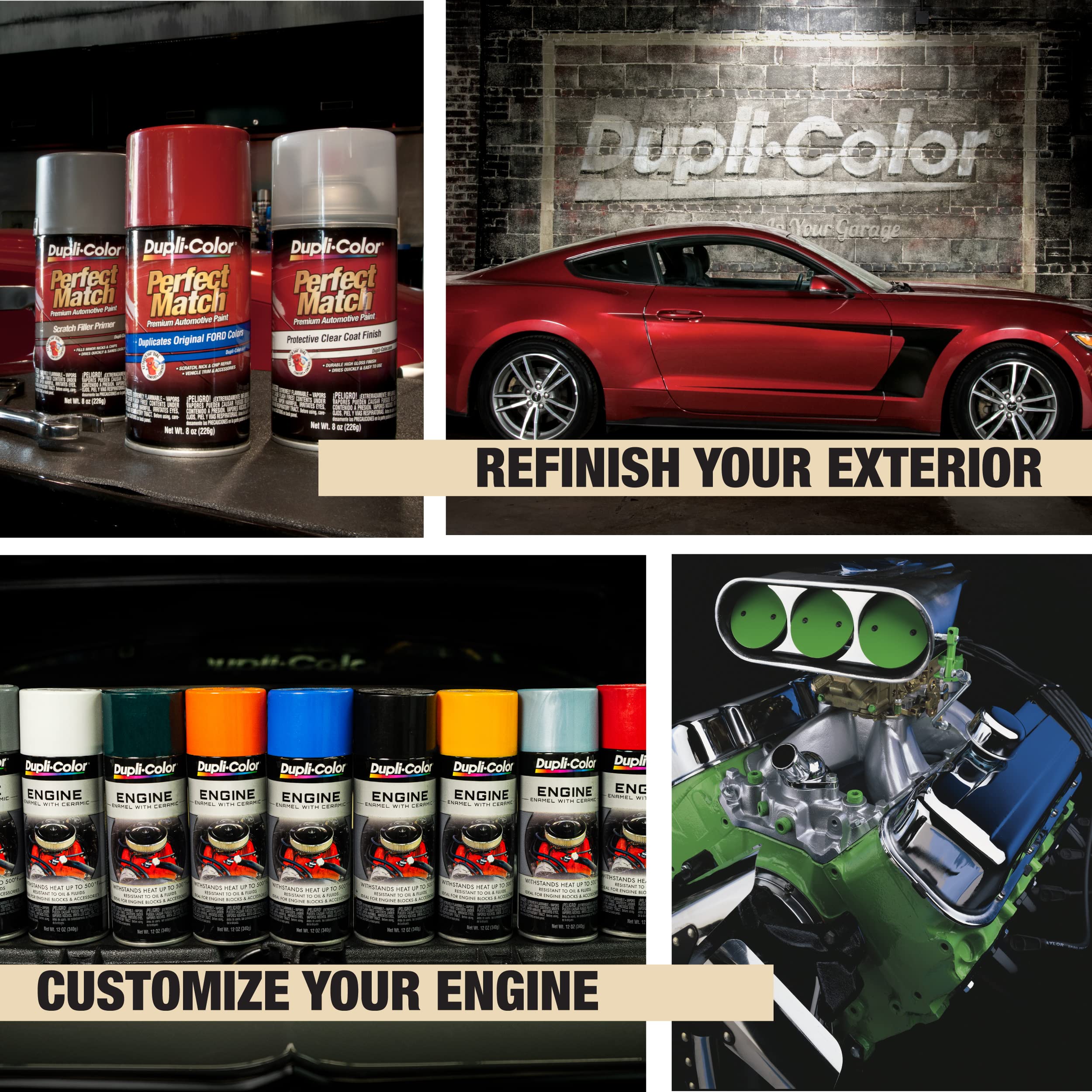 DUPLI-COLO Dupli-Color EDE160507 12 oz Gloss Ford Red Engine Enamel