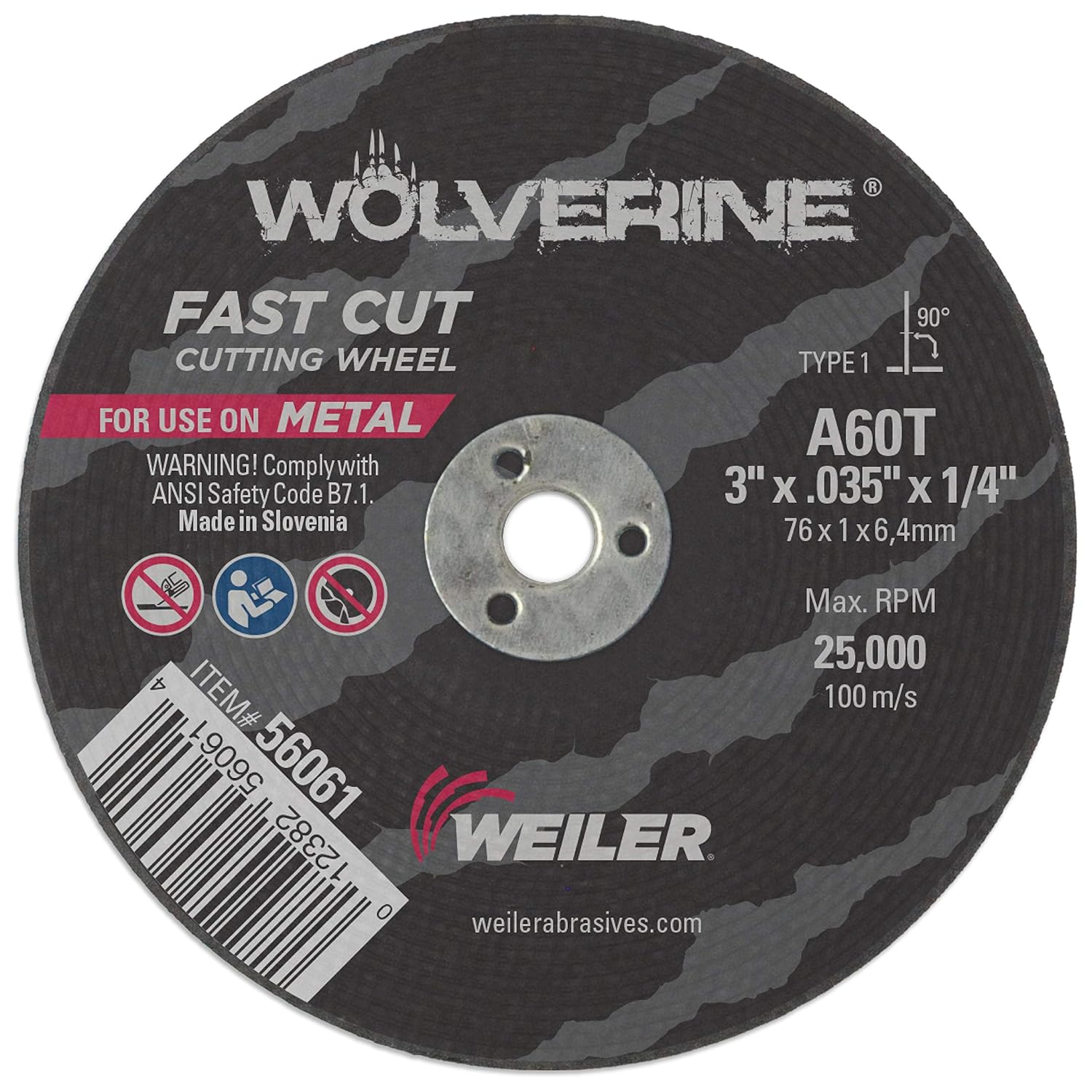 WEILER 56061 GRINDING & CUT OFF WHEELS
