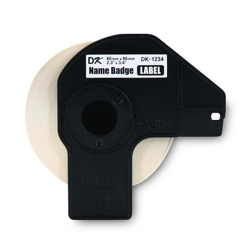 BROTHER Brother BRTDK1234 Adhesive Name Badge Labels (260 / Roll) DK1234