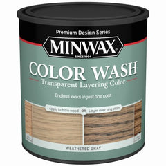MINWAX Minwax 400140000 Color Wash Stain Quart Weathered Gray