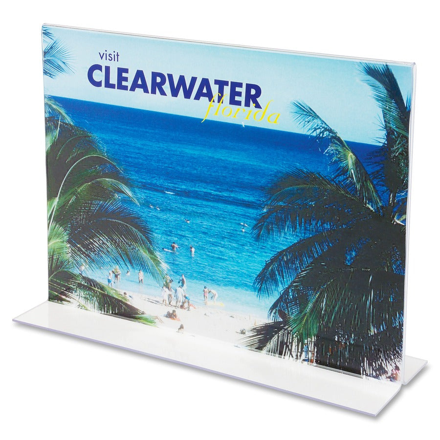 DEFLECTO Deflecto DEF69301 Stand Up Double-Sided Sign Holder 11 in x 8.5 in (1 Pack)