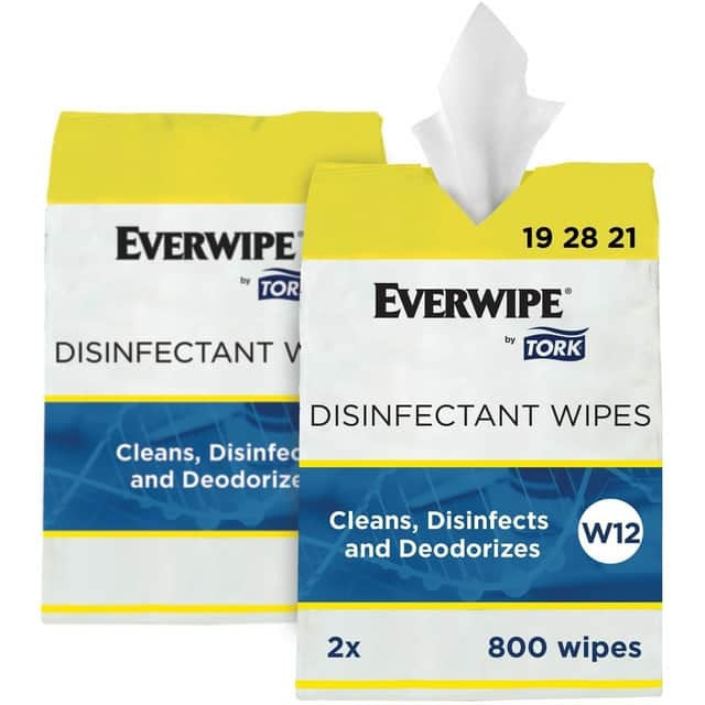 TORK Tork TRK192821 Everwipe Disinfectant Wipe Jumbo Rolls 6 x 8 2/Carton 192821