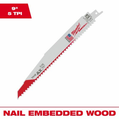 MILWAUKEE Milwaukee 48-01-2006 9in 5 Tpi Reciprocating Saw Blade
