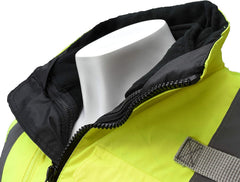 Radians SJ210B-3ZGS-M Radwear Winter Bomber Jacket Hi-Viz Green Black Bottom Medium
