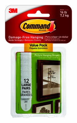 3M 3M Company 17206-12ES Picture Hanging Strips 12 Pack