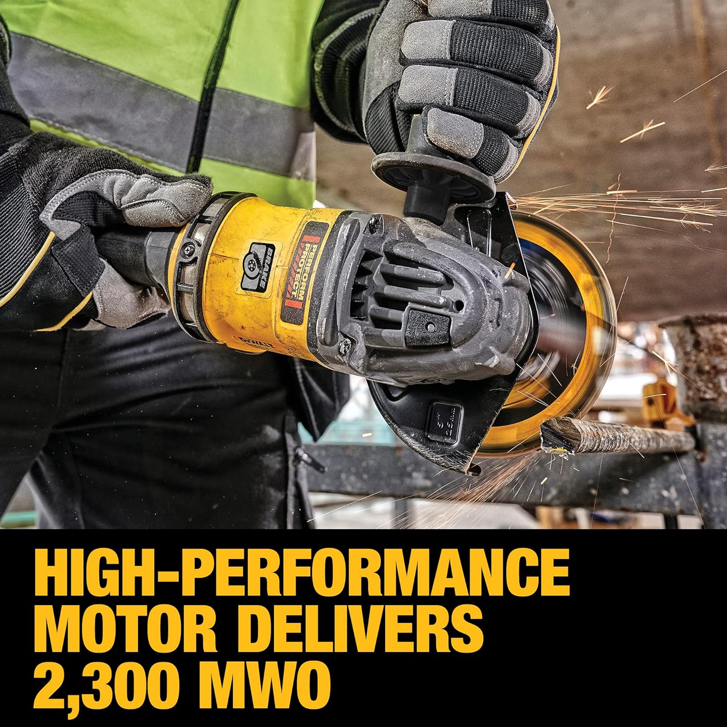 DEWALT DEWALT DCG418X2 FLEXVOLT 60V MAX Angle Grinder with Kickback Brake Kit 4-1/2 to 6 Inches
