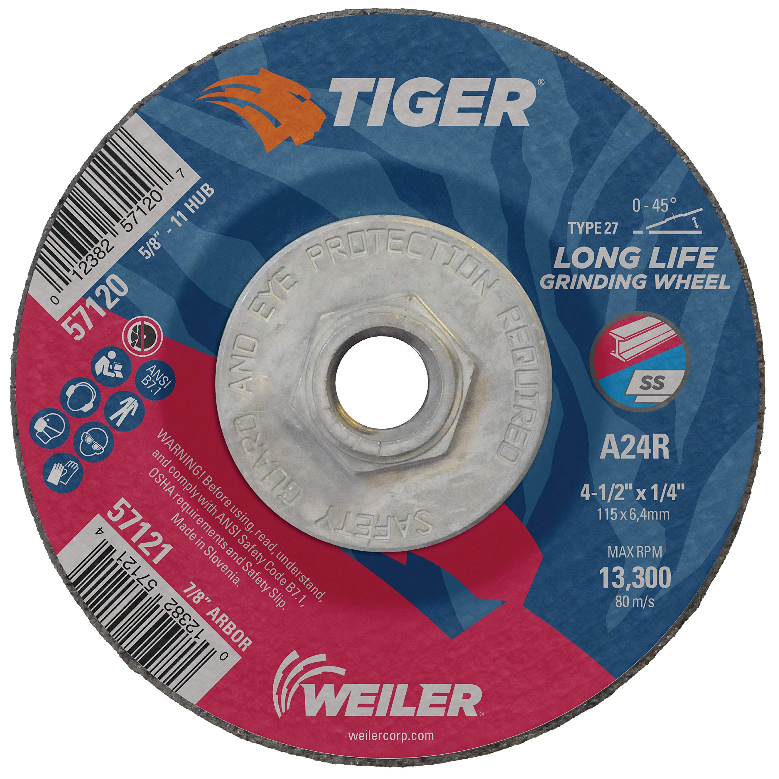 WEILER 57120 GRINDING & CUT OFF WHEELS