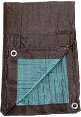 Kotap TBG2030 20 x 30 Ft. All-Purpose Multi-Use Protection/Coverage 5-mil Poly Tarp, Reversible, Waterproof, Brown/Green