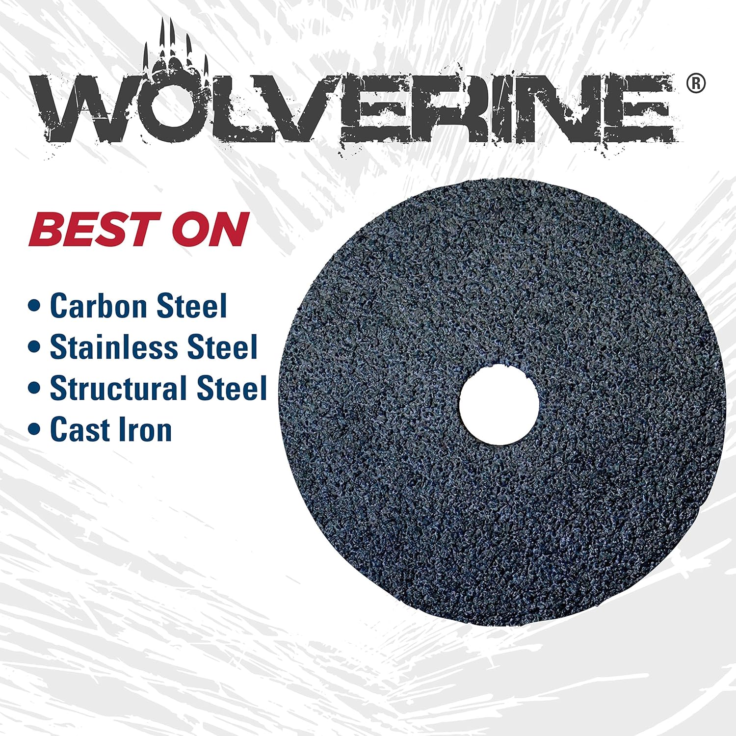 WEILER Weiler 62013 Wolverine Zirconia Alumina Resin Fiber Sanding Disc 5 Inch Diameter 36 Grit 7/8 Arbor Hole Pack of 25