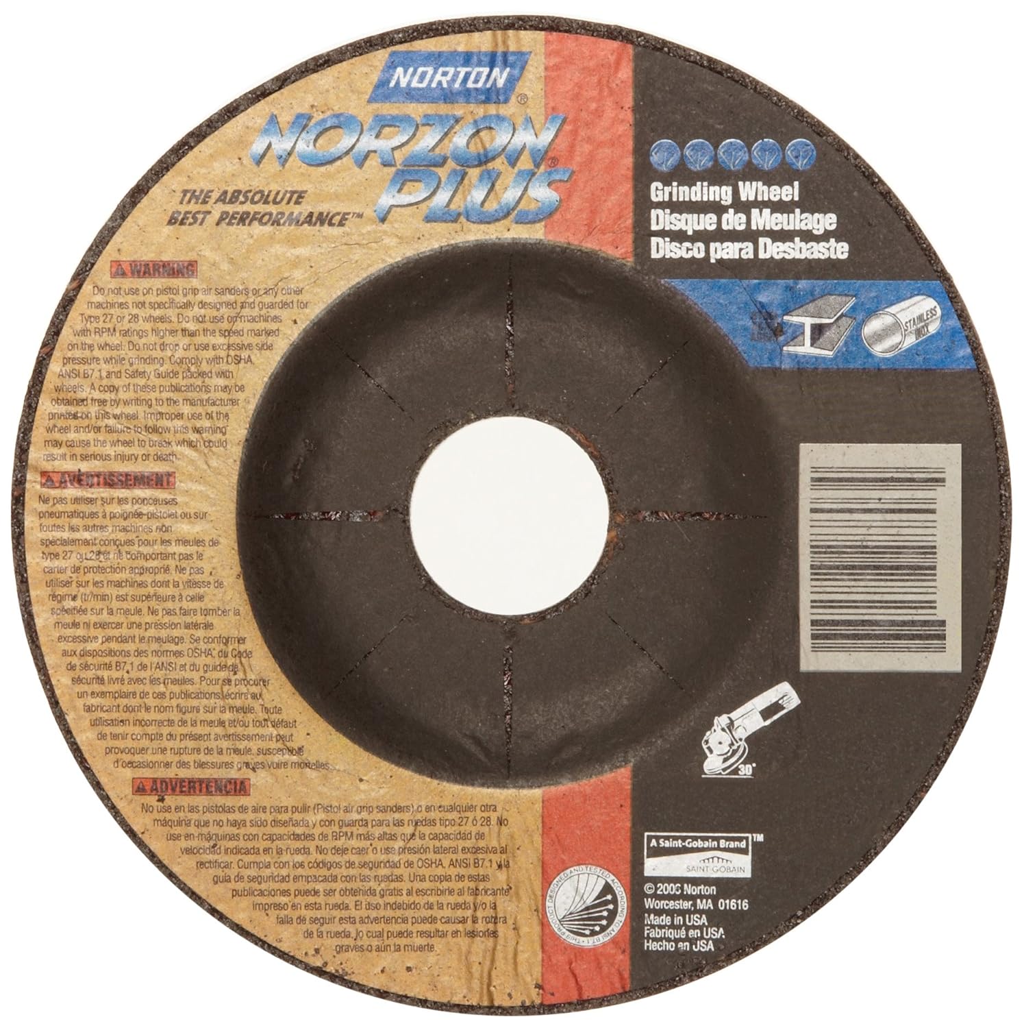 NORTON 66252917881 GRINDING & CUT OFF WHEELS