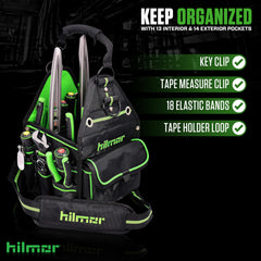 HILMOR 1839078 Synthetic HVAC/R Tote Black Green