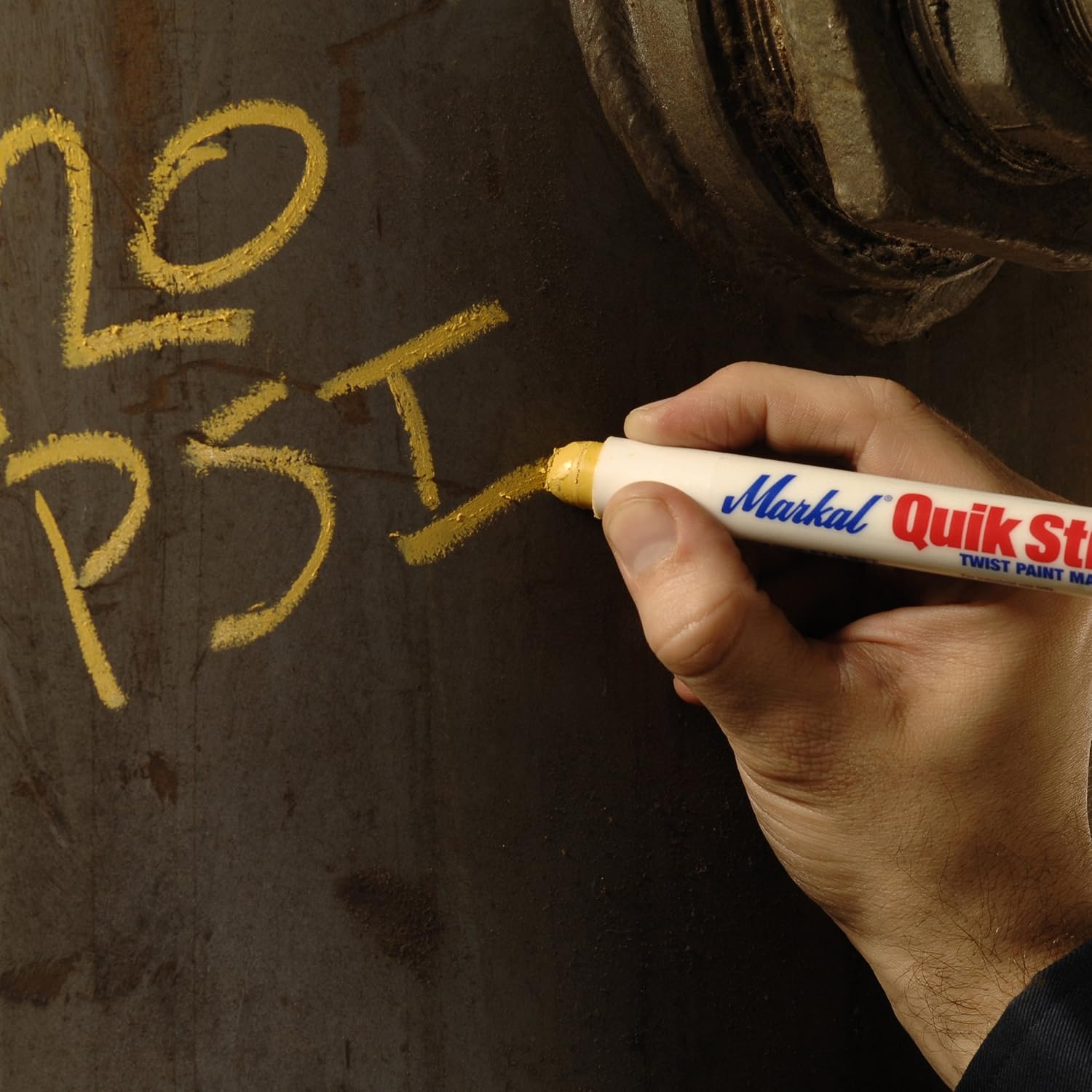 MARKAL Markal 61051 Quik Stik Twist Long-Lasting Solid Paint Marker White (Pack of 12)