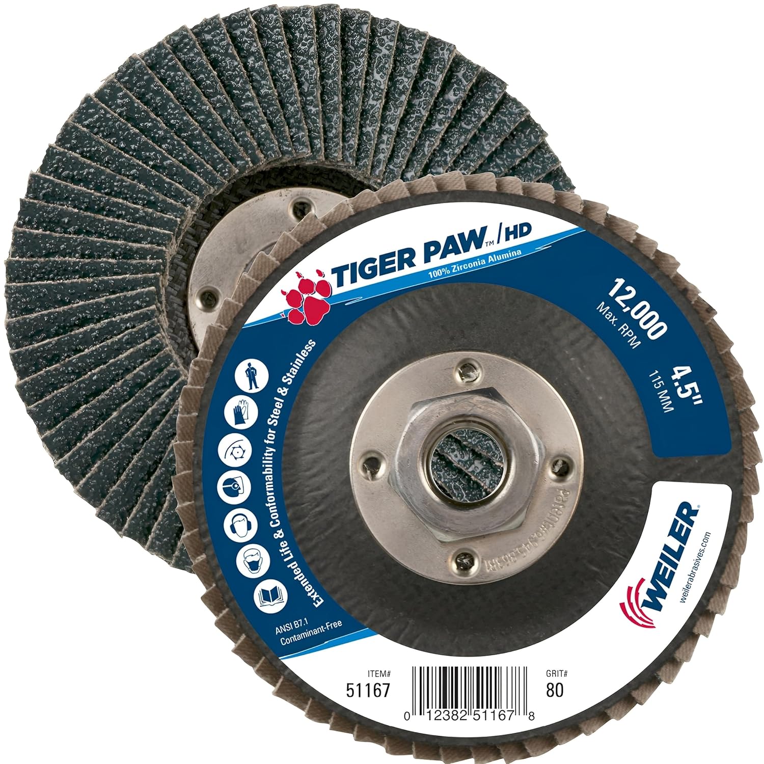 WEILER 51167 FLAP DISCS