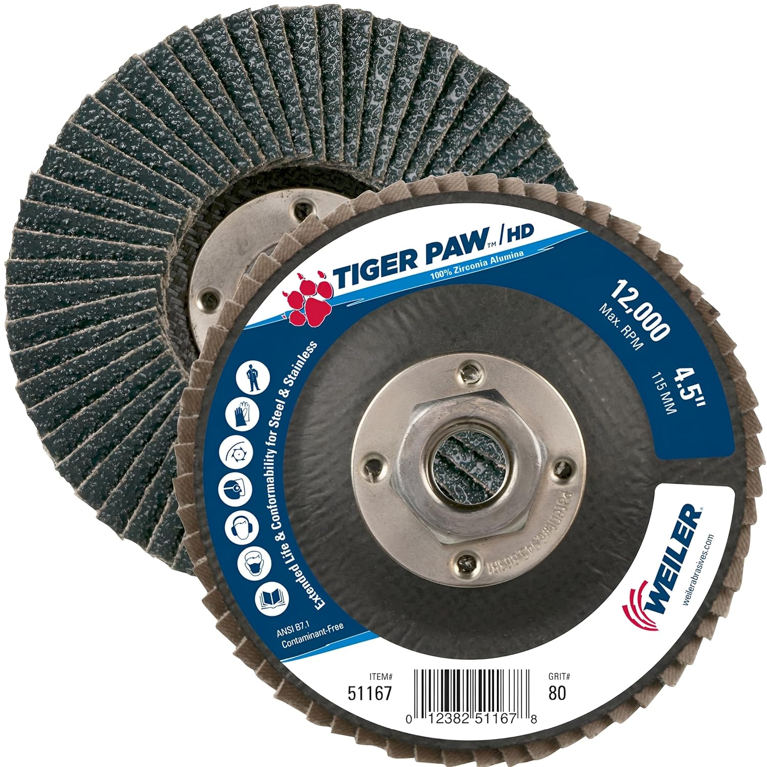 WEILER 51167 FLAP DISCS