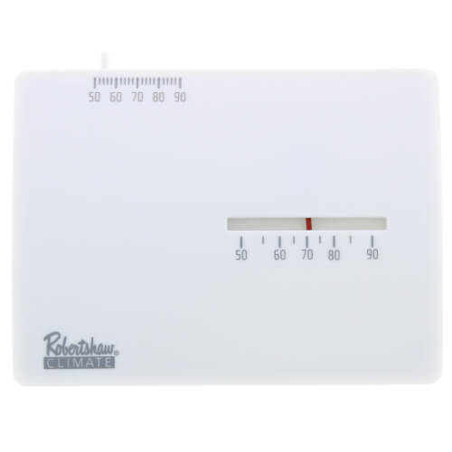 ROBERTSHAW Robertshaw 9204H Low Voltage Mechanical Thermostat SPST 24V Single Heat Horizontal