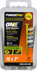 HILLMAN Hillman Fasteners 116804 Exterior Screw 10x3 in 15 Pack