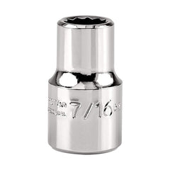 PROTO Proto J5414 Hand Socket 7/16 in 12-point 1/2 in Drive