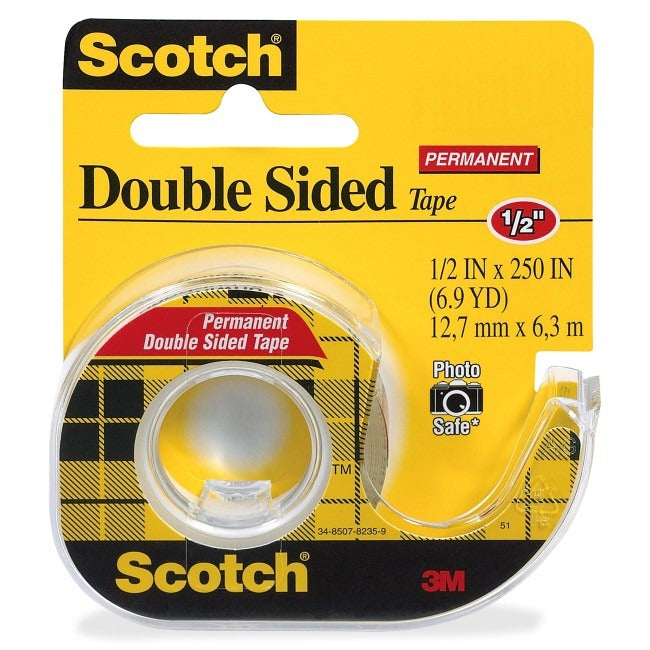 3M 3M MMM136 Tape Double Stick (1/2 in x 250 in)
