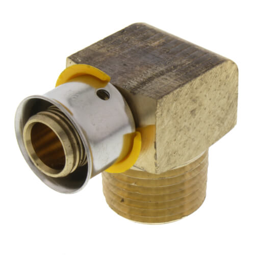 VIEGA Viega 92520 1/2 x 1/2 - (P-MPT) - 90 Deg Elbow, PureFlow® Press