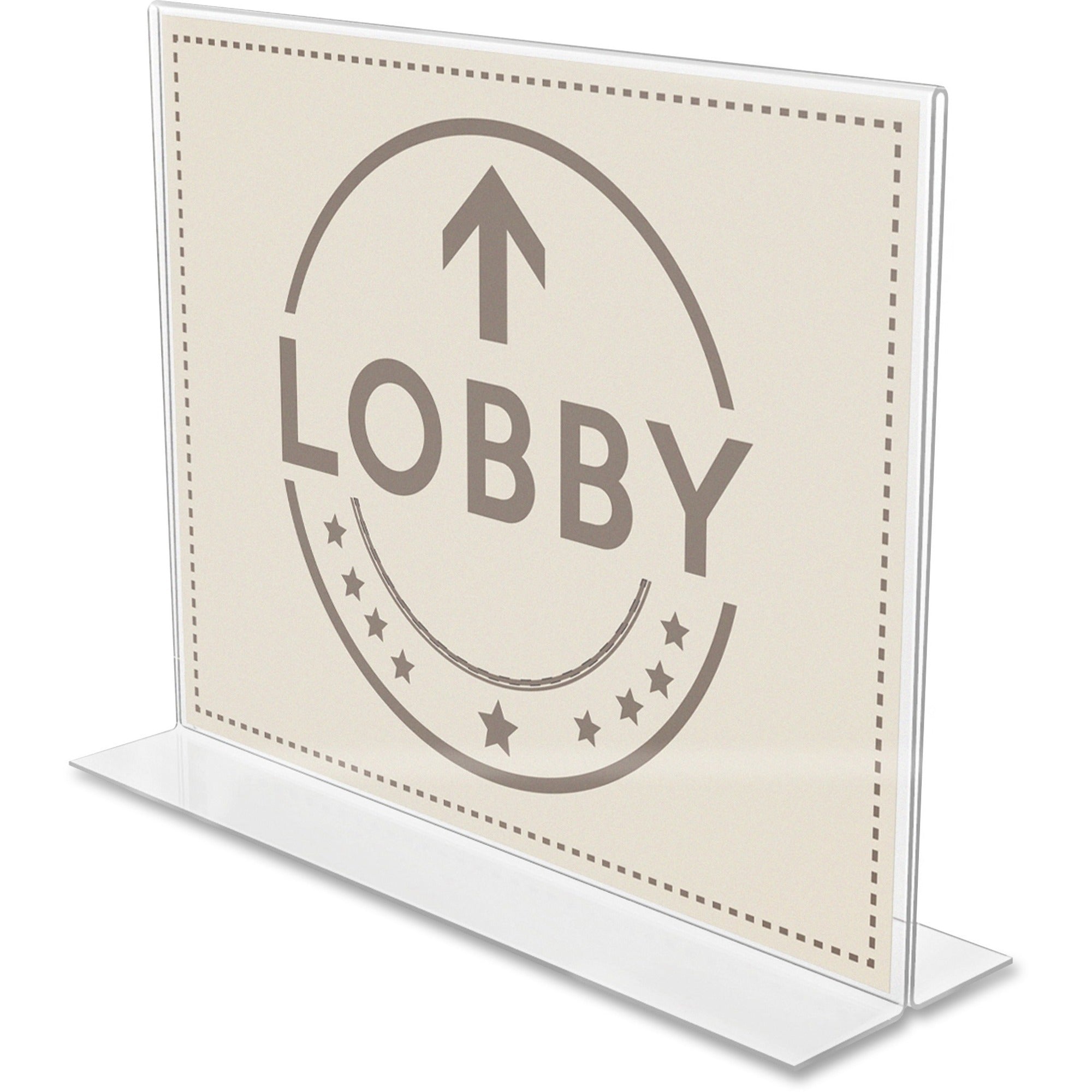 DEFLECTO Deflecto DEF879301 Anti-Glare Double-Sided Sign Holder (11 in x 7.5 in / Pack of 1)
