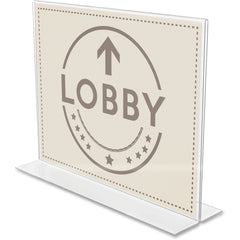 DEFLECTO Deflecto DEF879301 Anti-Glare Double-Sided Sign Holder (11 in x 7.5 in / Pack of 1)