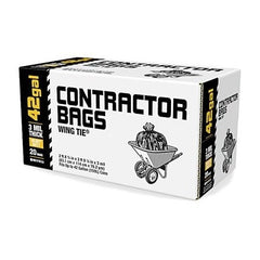 BERRY GLOBAL Berry Global 1592062 Contractor Trash Bags 42 Gallon 20 Count