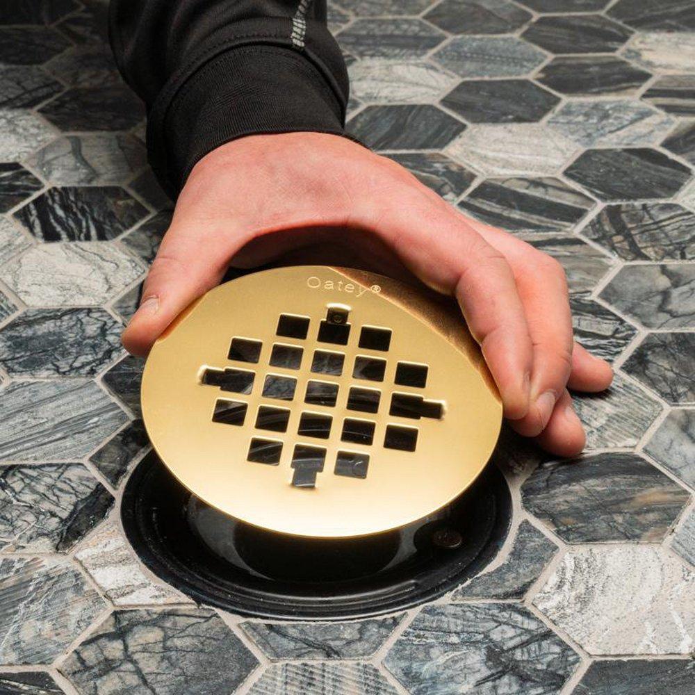 OATEY Oatey 42004 Snap Tite Stainless Steel Snap-In Strainer in PVD Polished Brass