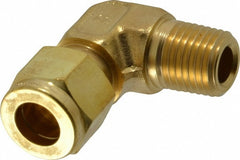 PARKER Parker 6-4 Cbz-b Compression Male Elbow 1/4 in Brass