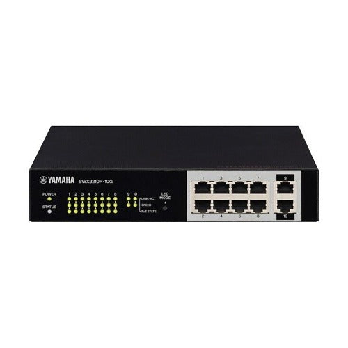 YAMAHA Yamaha Pro Audio SWX2210P-10G 10-port L2 Poe Switch 124W