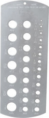 MITUTOYO Mitutoyo 950-206 Drill Gage 1/16 to 1/2 Inch 29 Holes