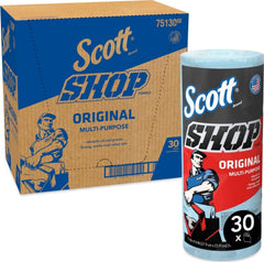 KIMBERLY-CLARK Kimberly-Clark KCC75130 Scott Original Shop Towels 11 x 9.4 in 55 Sheets per Roll 30 Rolls