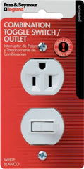 LEGRAND Pass Seymour 691WCCC5 Combo Switch Receptacle 15A White 5 Pack