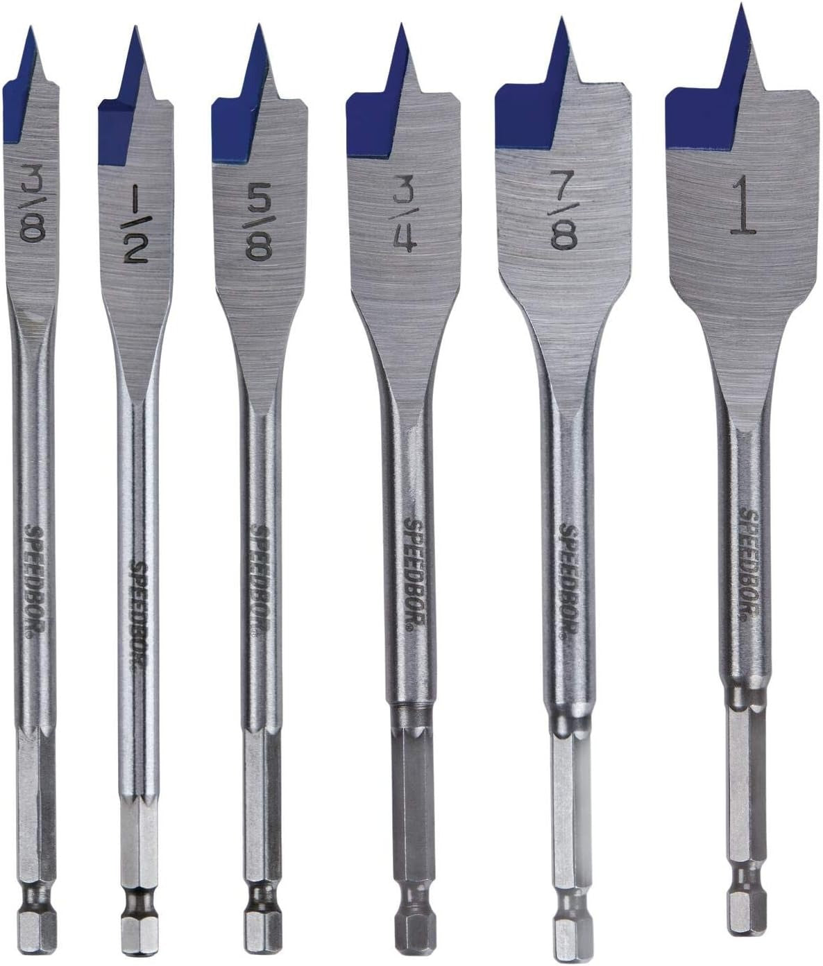IRWIN Irwin 88886 Speedbor Spade Wood Drill Bit 6-Piece Set