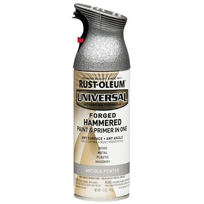 RUST-OLEUM Rust-oleum 271481 Hammered Spray Paint Antique Pewter 12 Oz