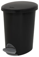 STERILITE Sterilite 10819002 Step-on Wastebasket 2.6 Gallon Black