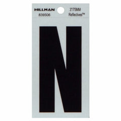 HILLMAN Hillman Fasteners 839506 Reflective Adhesive Letter N 3 in