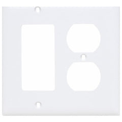 LEGRAND Legrand TP826-W TradeMaster Combination Wallplate 2-Gang 4.7 in