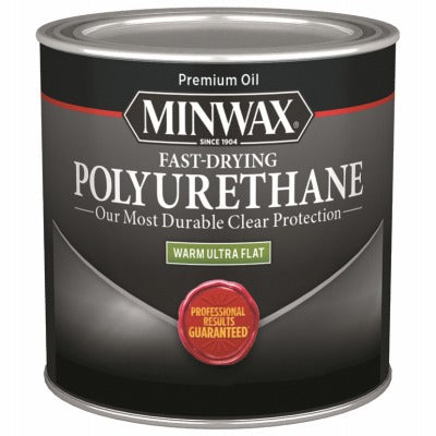 MINWAX Minwax 230114444 Ultra Flat Polyurethane Clear 1/2 Pint