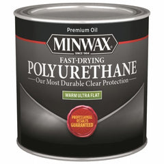 MINWAX Minwax 230114444 Ultra Flat Polyurethane Clear 1/2 Pint